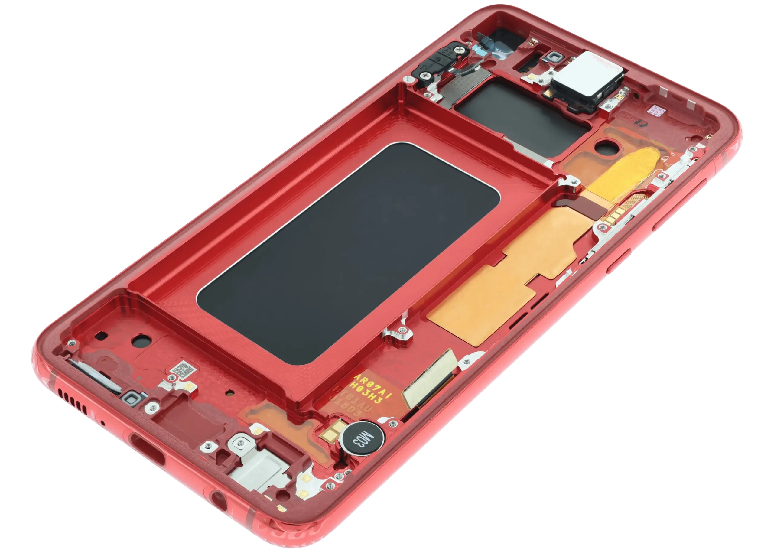 OLED Display mit Rahmen für Samsung Galaxy S10e (Service Pack) (Cardinal Red) – Bild 2