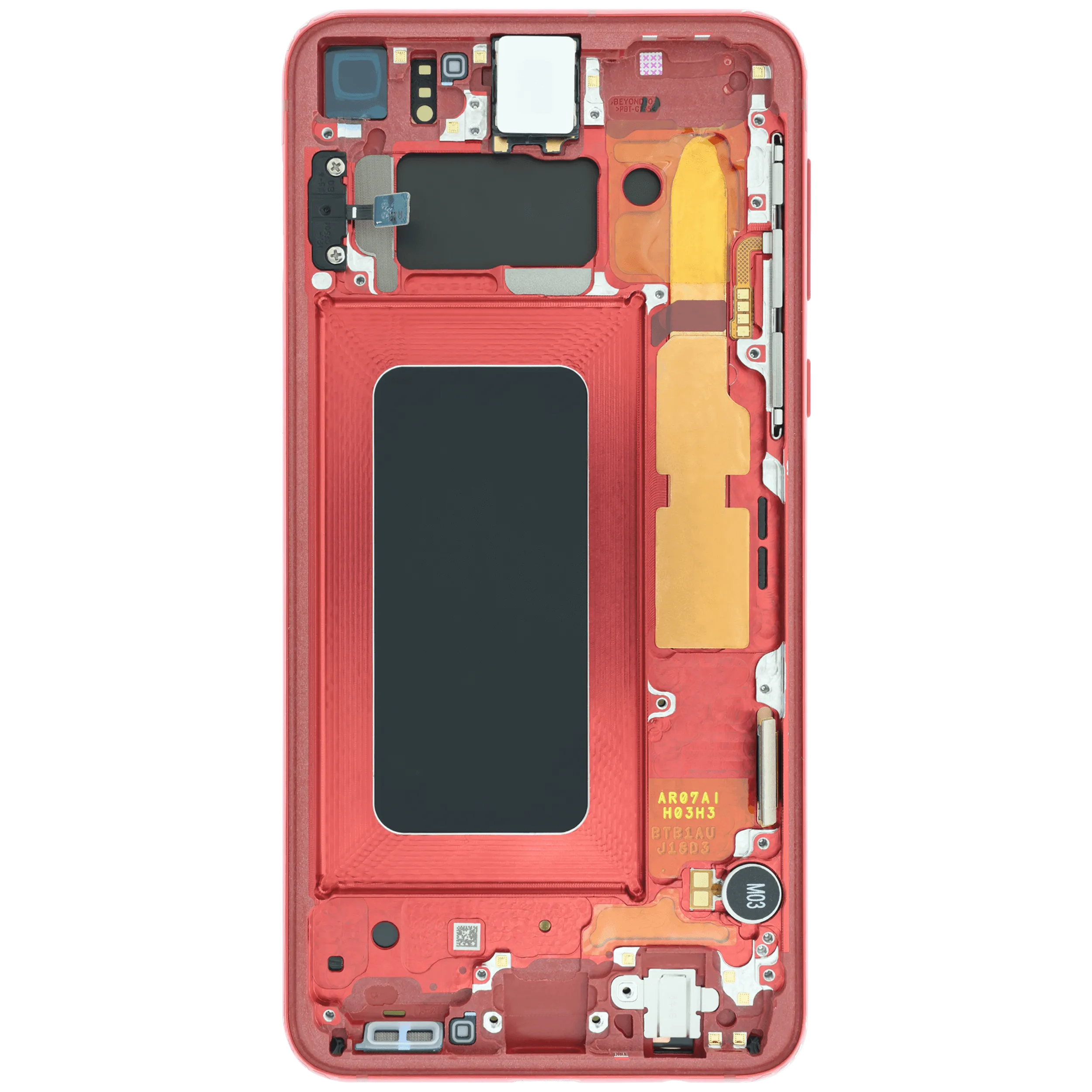OLED Display mit Rahmen für Samsung Galaxy S10e (Service Pack) (Cardinal Red) – Bild 4