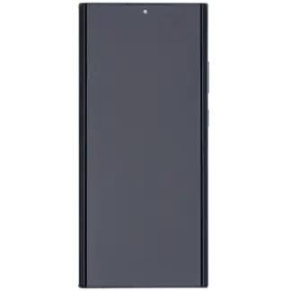 OLED Display mit Rahmen für Samsung Galaxy Note 20 Ultra 5G (Aftermarket Plus) (120Hz) (Mystic Black)