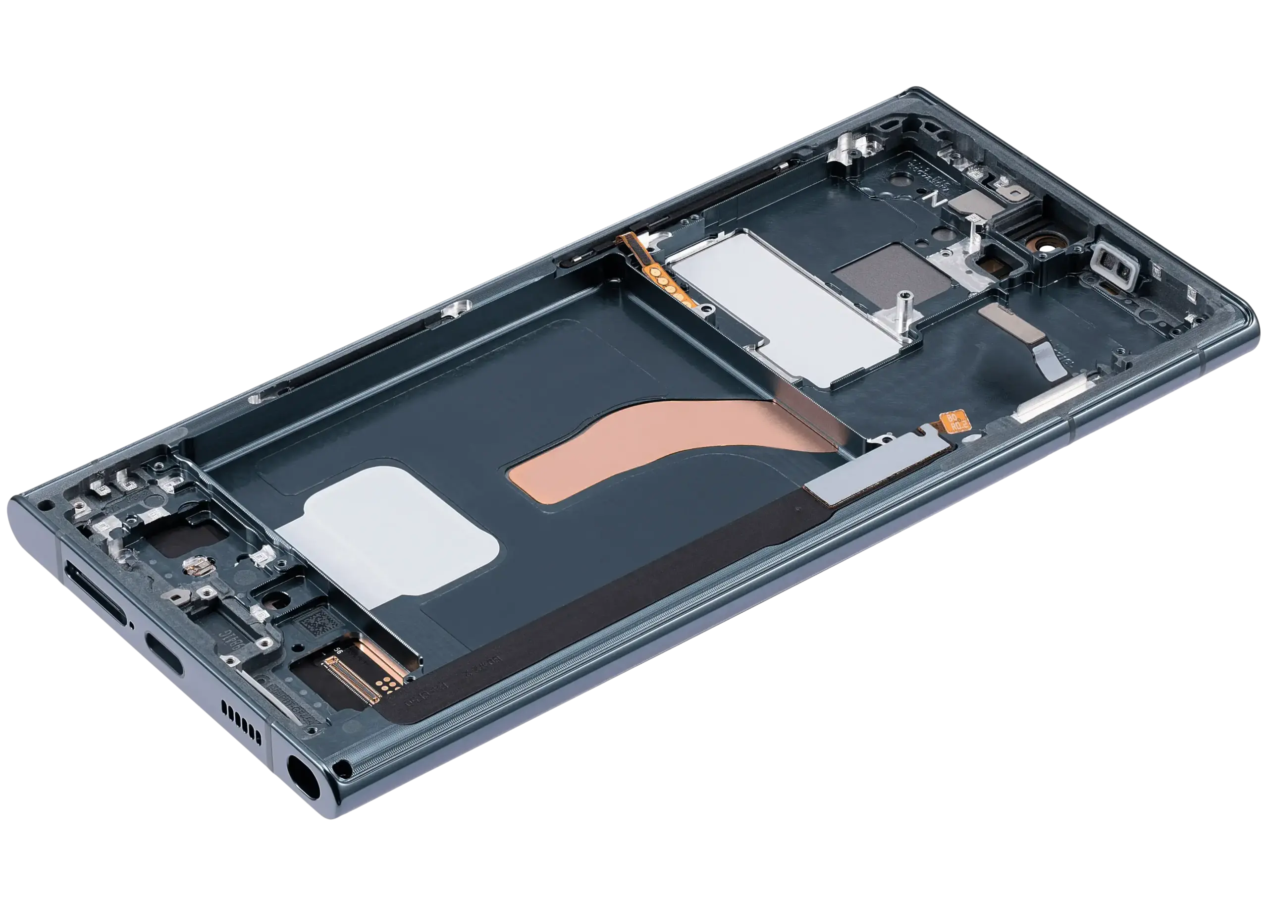 OLED Display mit Rahmen für Samsung Galaxy S22 Ultra 5G (US & International Version) (Aftermarket Plus) (120Hz) (Green (Grün)) – Bild 4