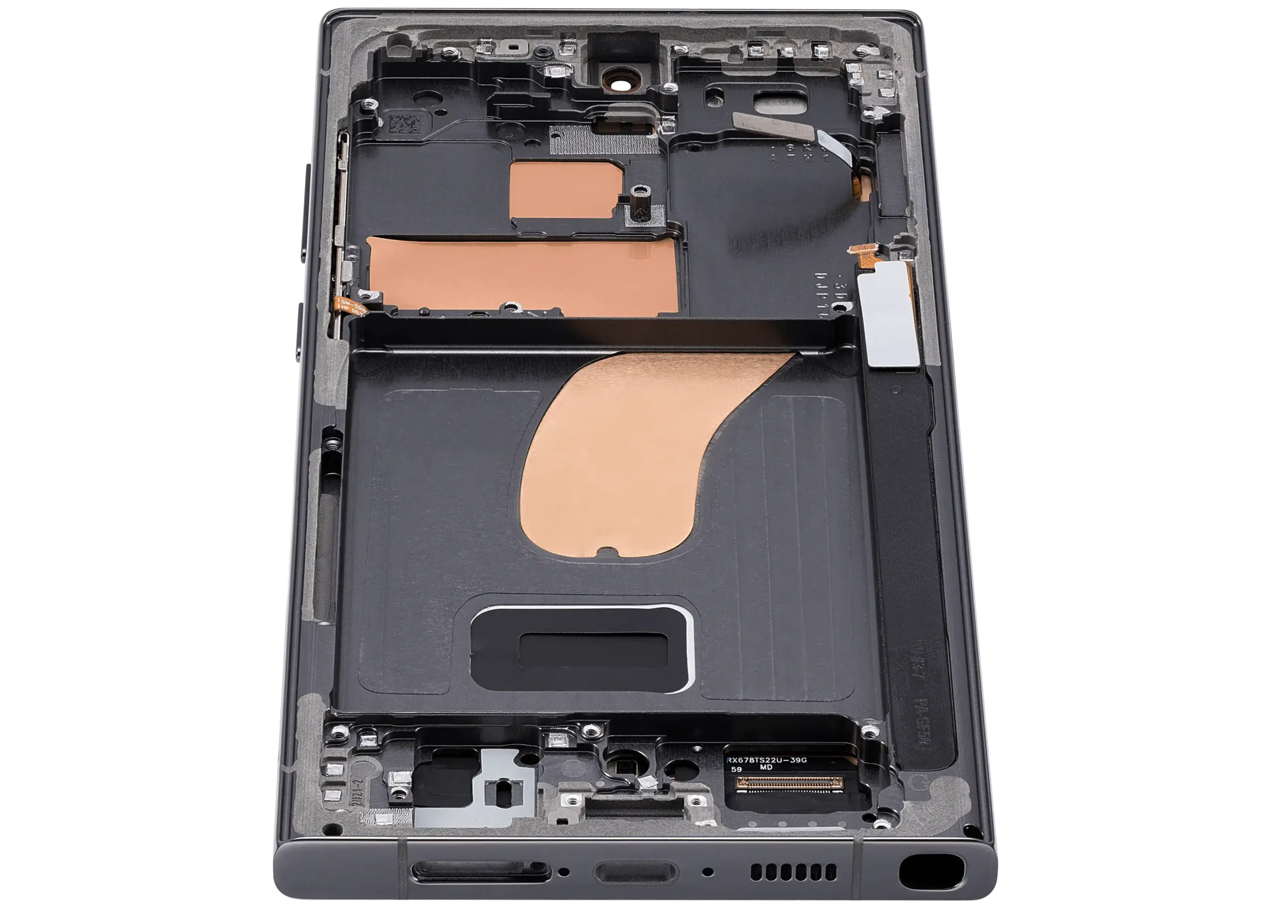OLED Display mit Rahmen für Samsung Galaxy S23 Ultra (US & International) (Aftermarket Plus) (120Hz) (Green (Grün)) – Bild 3