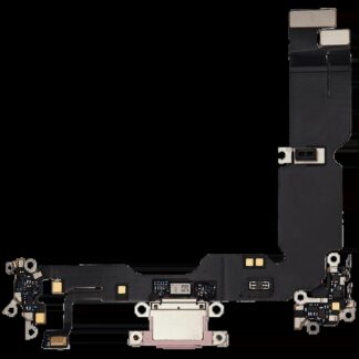 Ladebuchse Flexkabel für iPhone 15 Plus (ausgebautes Originalteil) (Pink (Rosa))