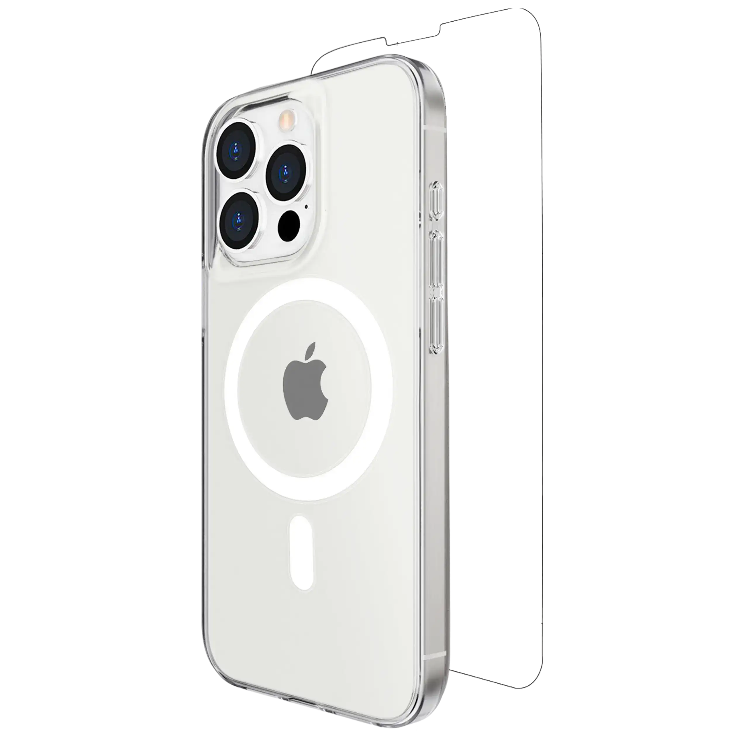 Skech Hülle mit MagSafe mit Display Protector und für iPhone 15 Pro (Clear (Transparent)) – Bild 2