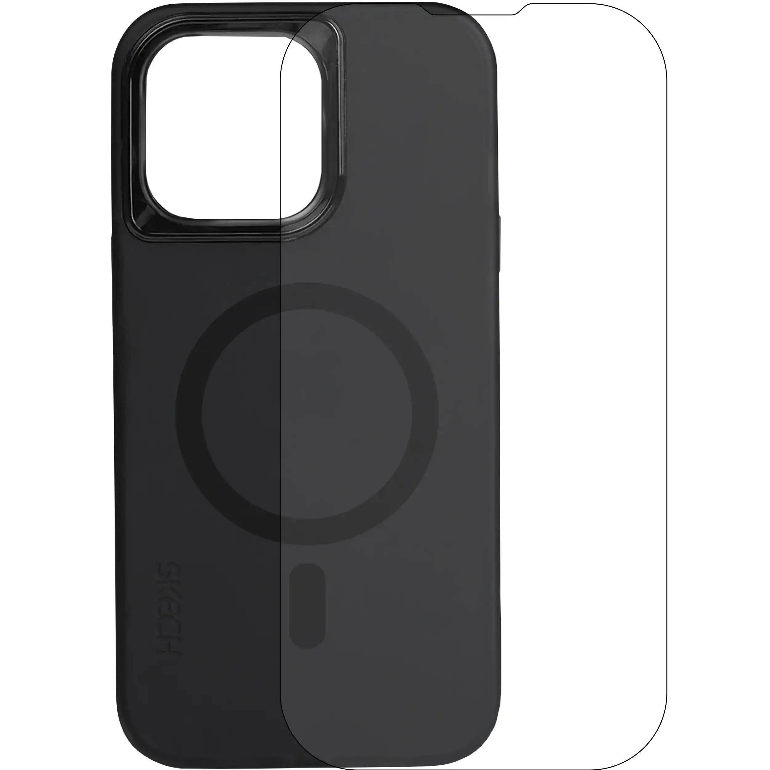 Skech Hülle mit MagSafe mit Display Protector und für iPhone 15 Pro (Clear (Transparent)) – Bild 3
