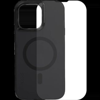 Skech Hülle mit MagSafe mit Display Protector und für iPhone 15 Pro (Black (Schwarz))