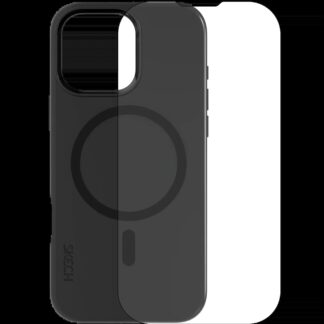 Skech Hülle mit MagSafe mit Display Protector und für iPhone 16 Pro Max (Black (Schwarz))
