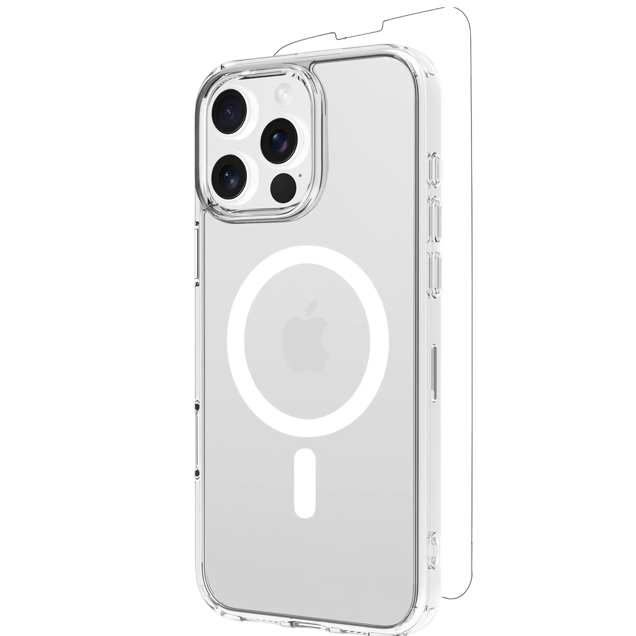 Skech Hülle mit MagSafe mit Display Protector und für iPhone 16 Pro Max (Clear (Transparent)) – Bild 2
