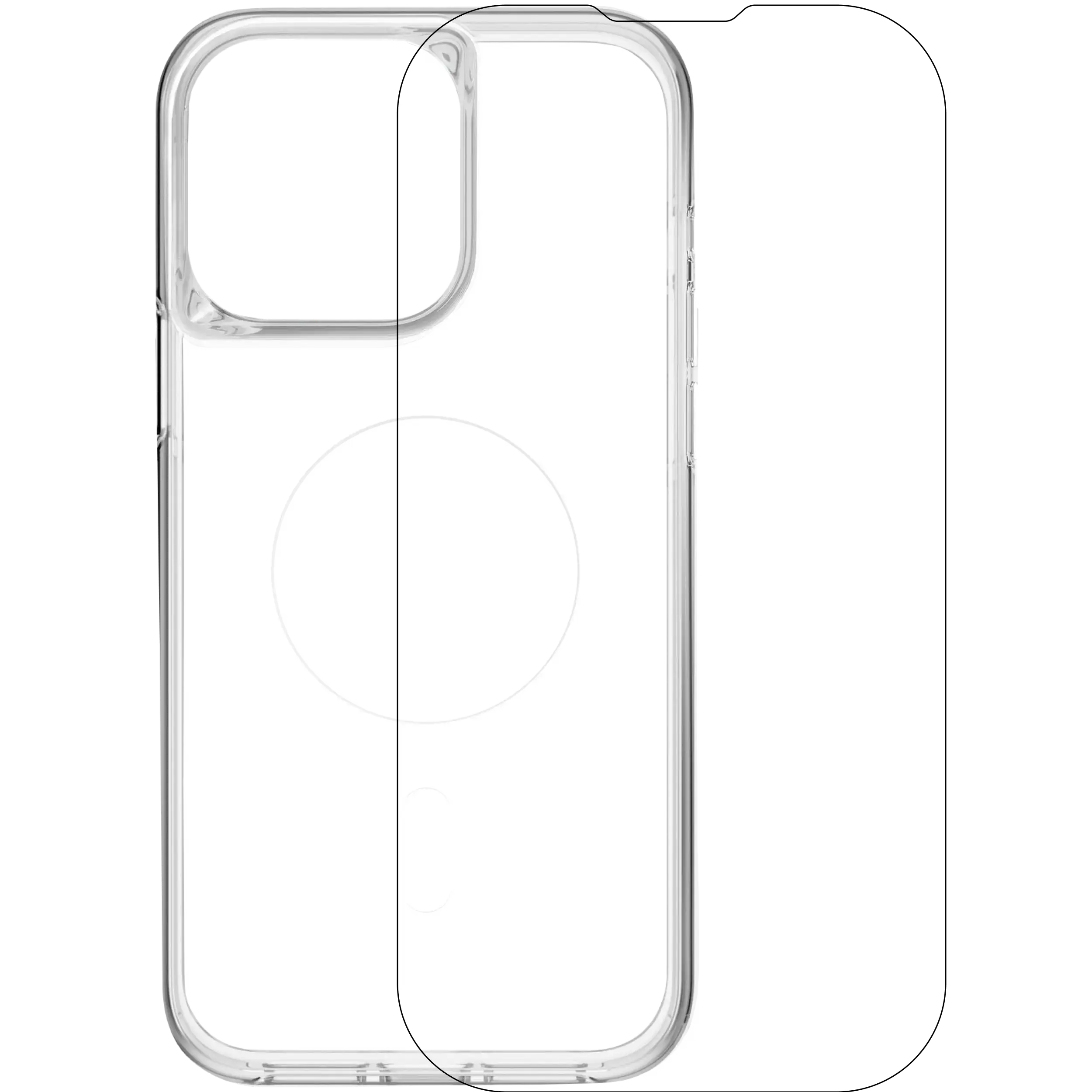 Skech Hülle mit MagSafe mit Display Protector und für iPhone 16 Pro Max (Clear (Transparent)) – Bild 3
