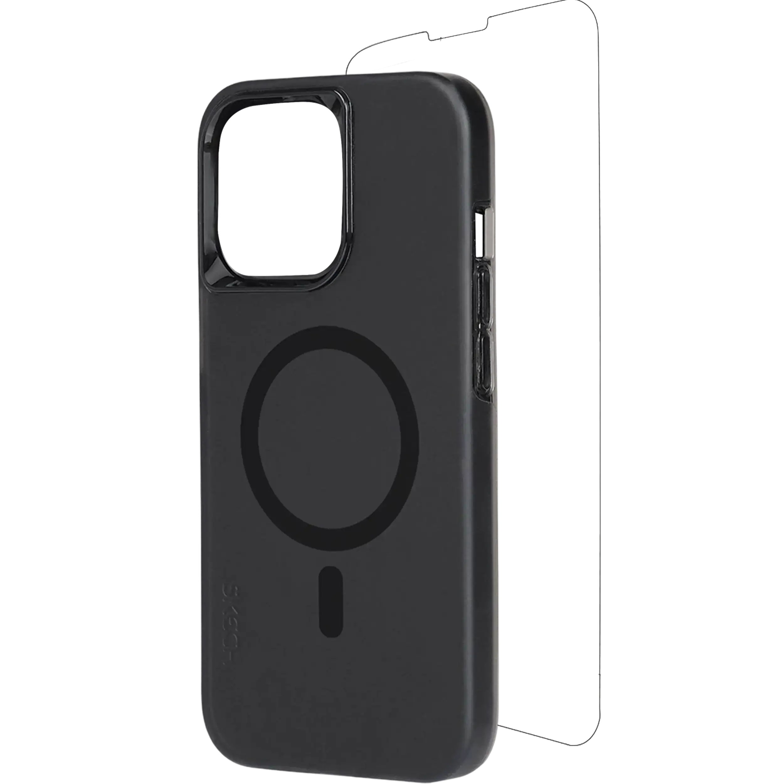 Skech Hülle mit MagSafe mit Display Protector und für iPhone 15 Pro Max (Black (Schwarz)) – Bild 2