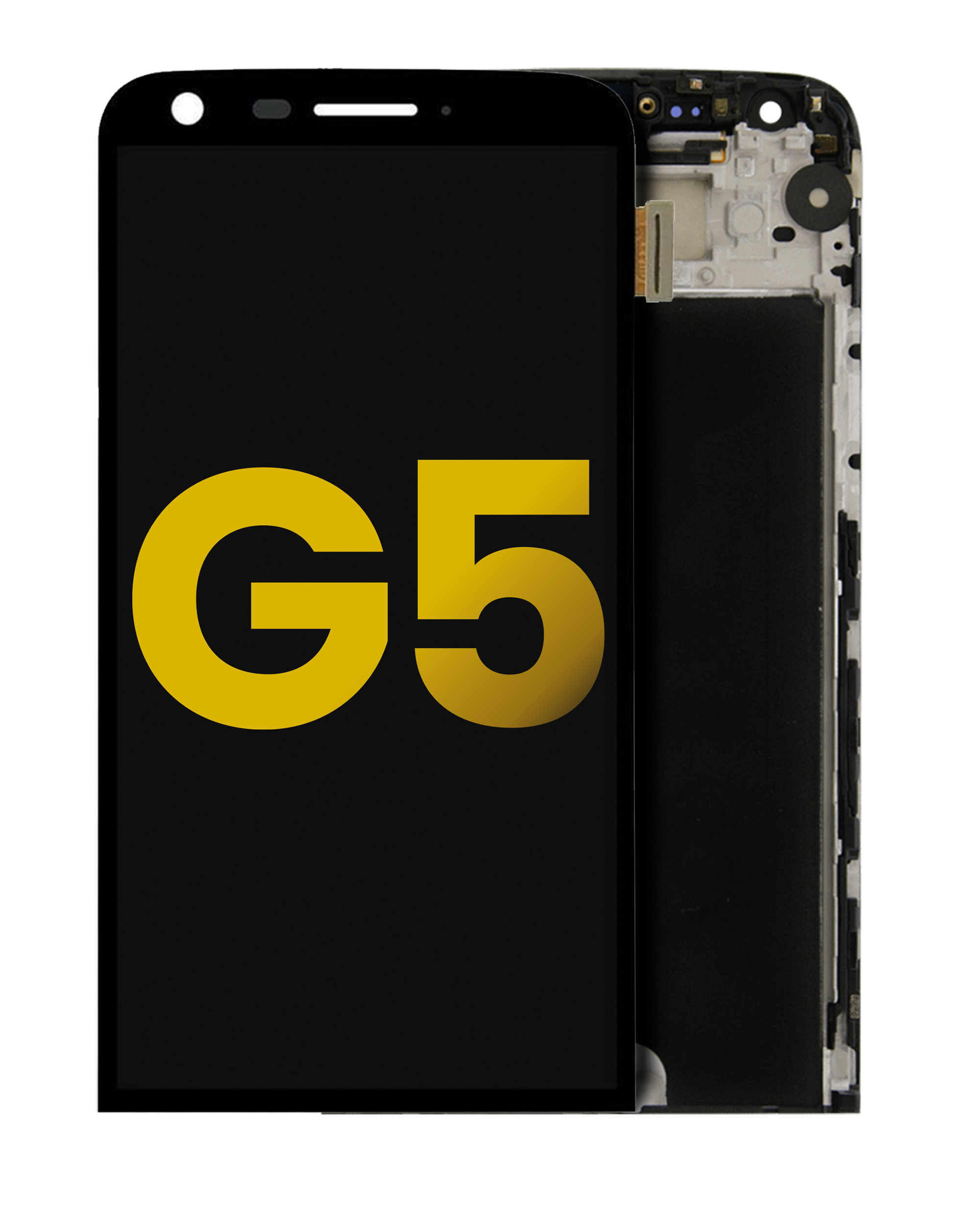 LCD Display mit Rahmen für LG G6 (professionell aufgearbeitet) (Platinum) – Bild 3