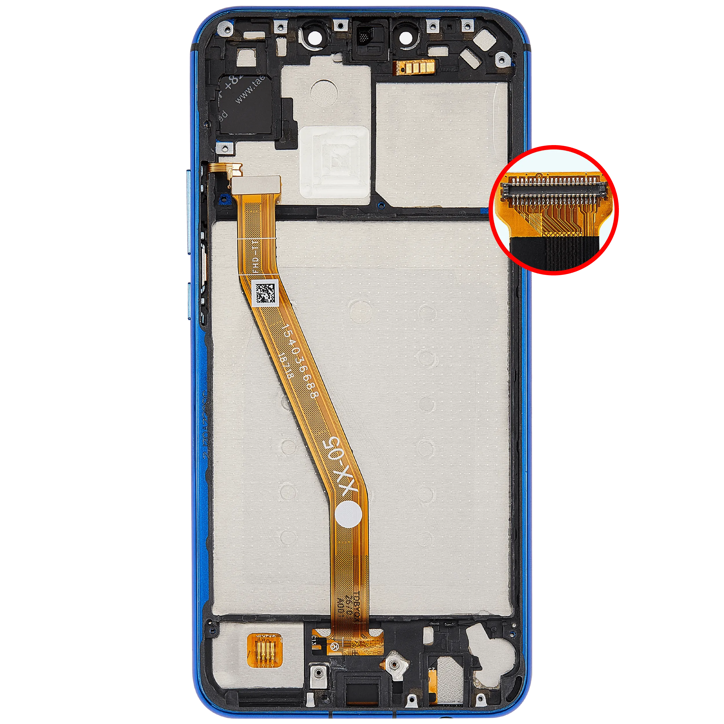 LCD Display mit Rahmen für Huawei Nova 3i (2018) (professionell aufgearbeitet) (Bluenull) – Bild 4