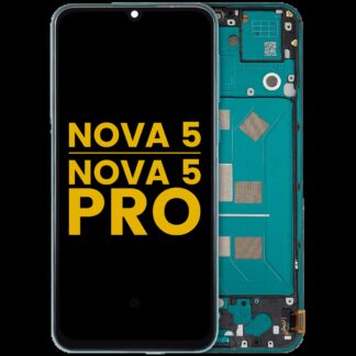 OLED Display mit Rahmen für Huawei Nova 5 (2019) / Nova 5 Pro (2019) (professionell aufgearbeitet) (Green (Grün))