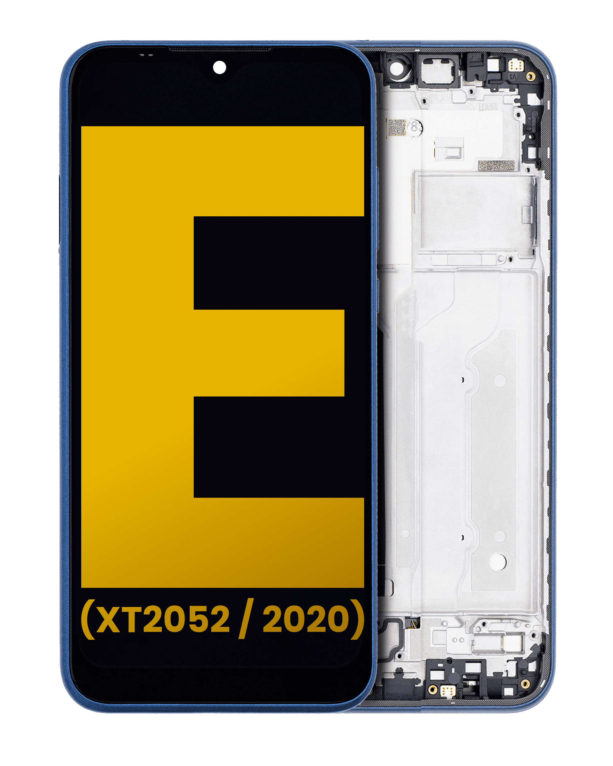 LCD Display mit Rahmen für Motorola Moto E32 (XT2227 / 2022) (professionell aufgearbeitet) – Bild 3