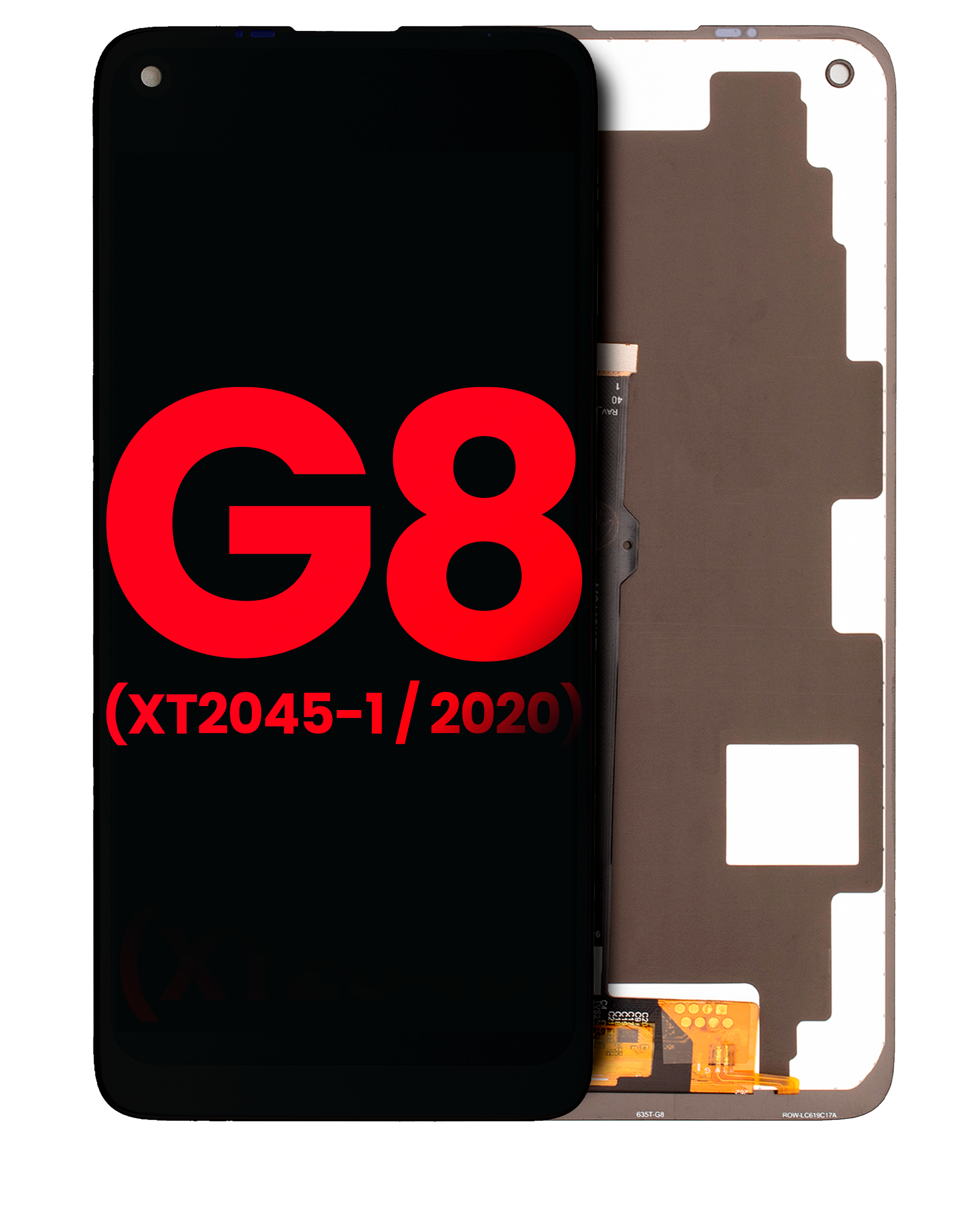 LCD Display mit Rahmen für Motorola Moto G8 (XT2045-1 / 2020) (professionell aufgearbeitet) (Black (Schwarz)) – Bild 2