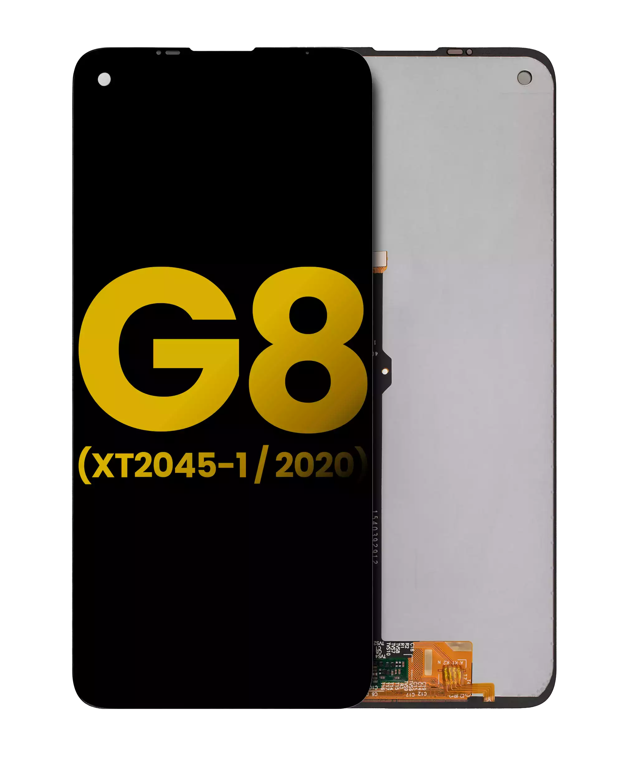 LCD Display mit Rahmen für Motorola Moto G8 (XT2045-1 / 2020) (professionell aufgearbeitet) (Black (Schwarz)) – Bild 3