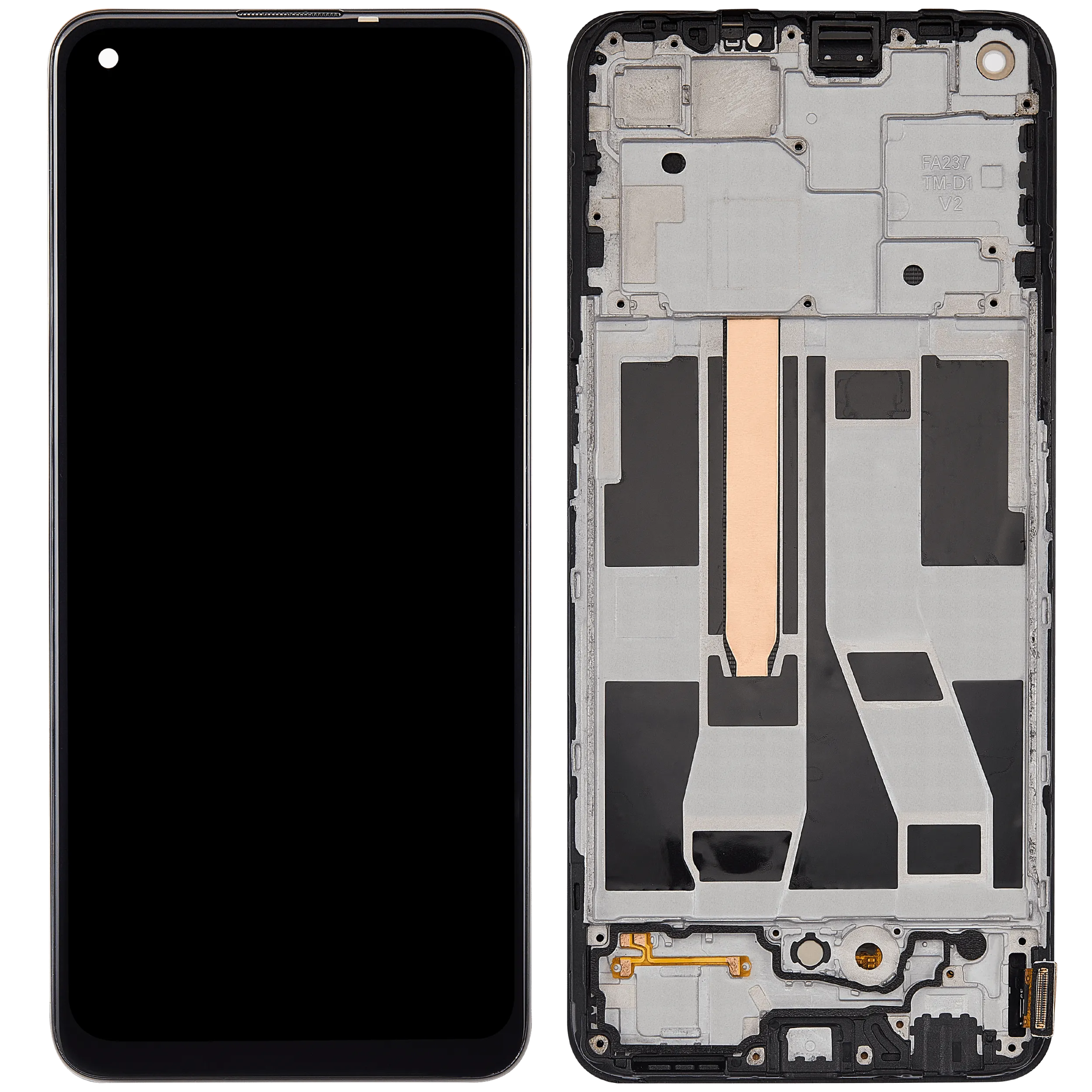 OLED Display mit Rahmen für OPPO Reno4 SE (2020) (professionell aufgearbeitet) – Bild 3