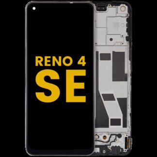 OLED Display mit Rahmen für OPPO Reno4 SE (2020) (professionell aufgearbeitet)