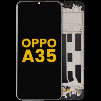 LCD Display mit Rahmen für Oppo A35 (2021) (professionell aufgearbeitet)