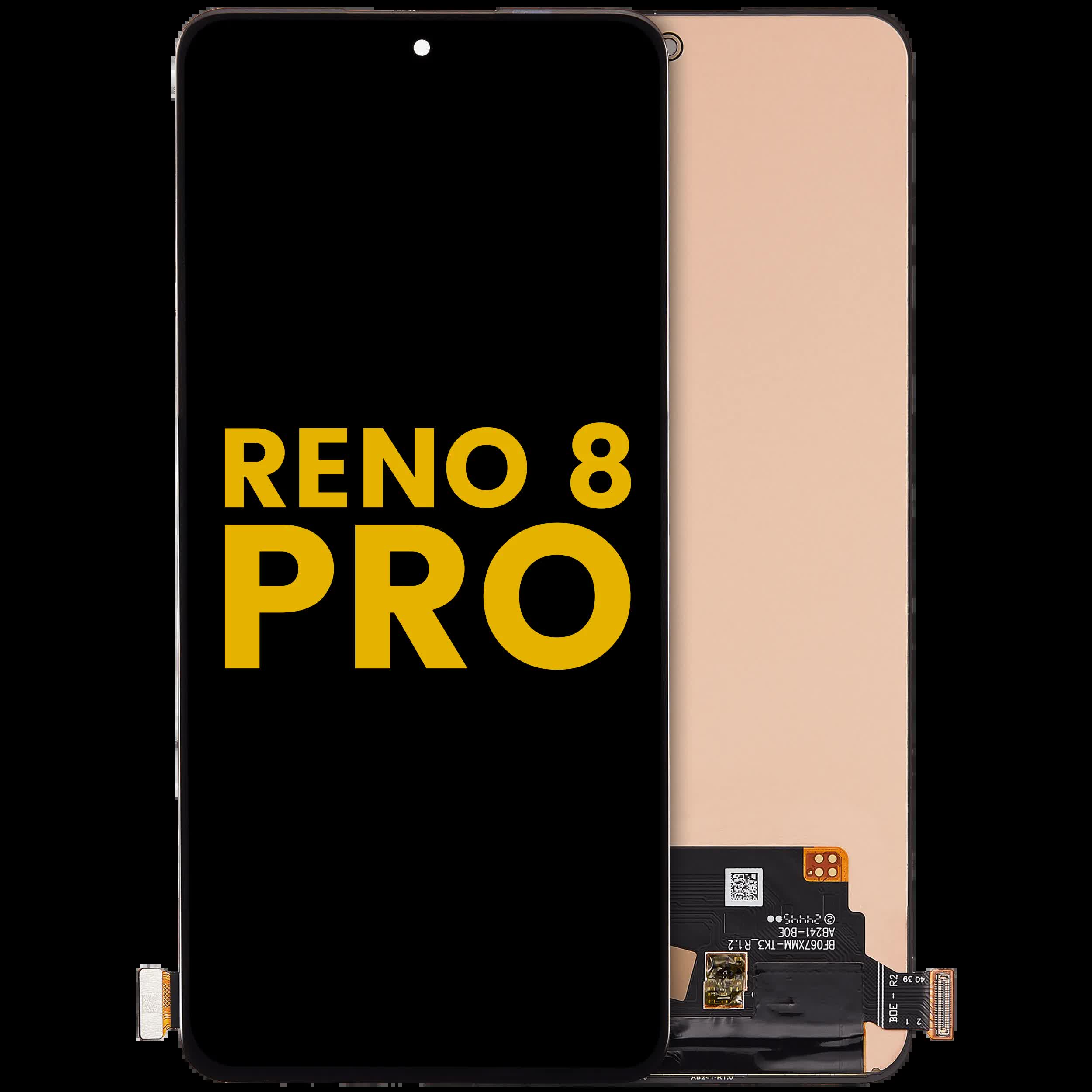 OLED Display ohne Rahmen für OPPO Reno 8 Pro (2022) (professionell aufgearbeitet)
