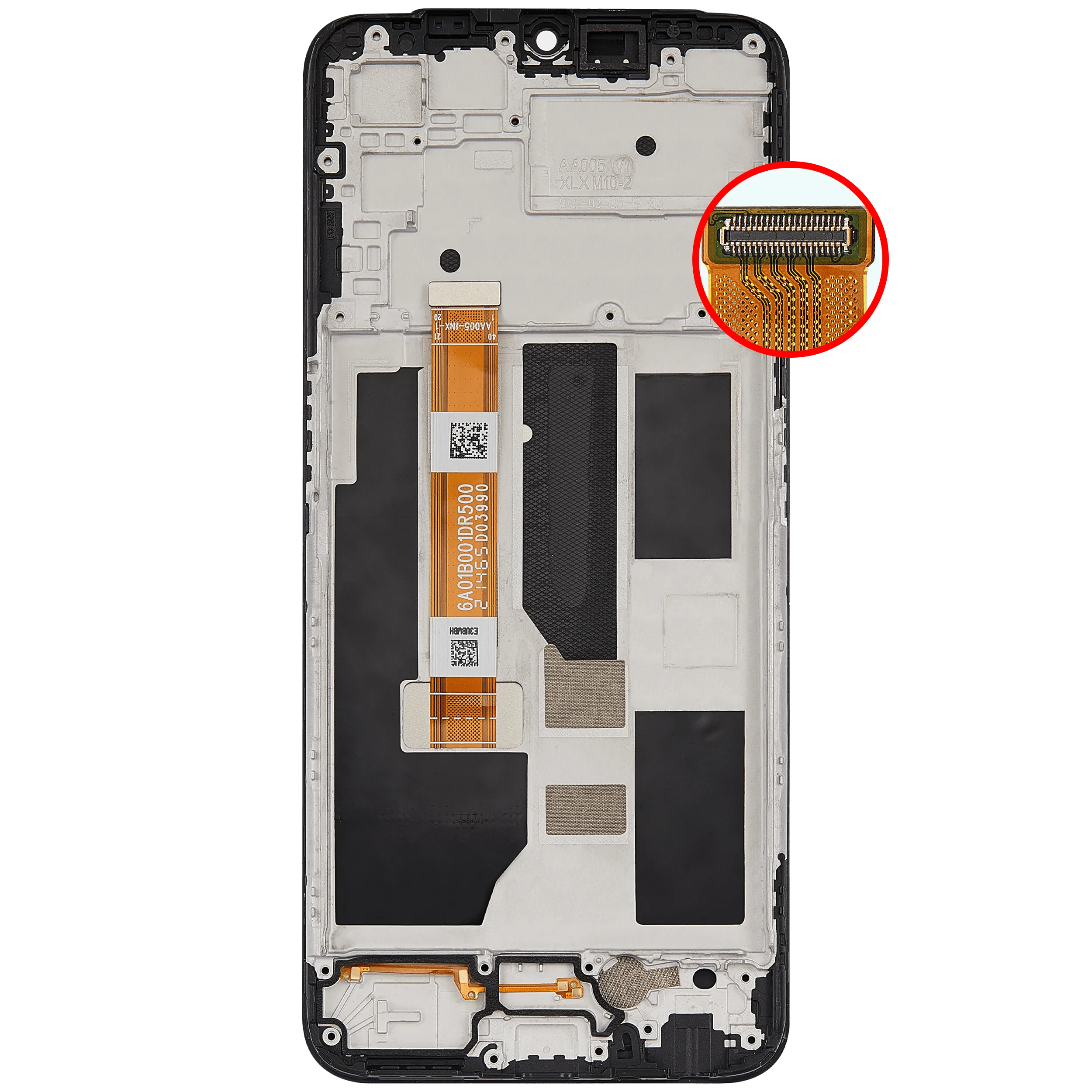 LCD Display mit Rahmen für Oppo A55 5G (2021) (professionell aufgearbeitet) – Bild 2