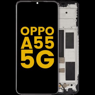 LCD Display mit Rahmen für Oppo A55 5G (2021) (professionell aufgearbeitet)