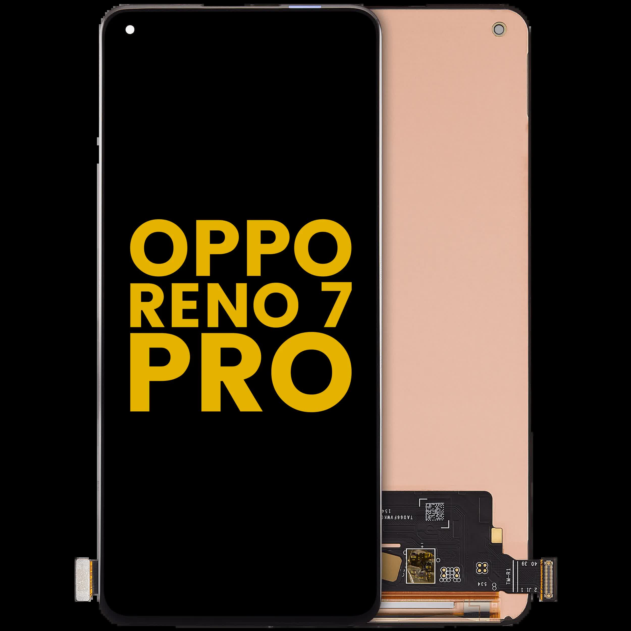 OLED Display ohne Rahmen für Oppo Reno 7 Pro (2021) (professionell aufgearbeitet)