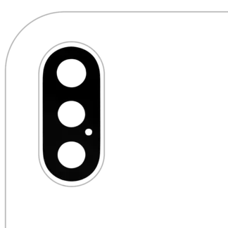 Rückkamera-Glas (nur Glas) mit Klebefolie für iPhone XS / XS Max (Premium)