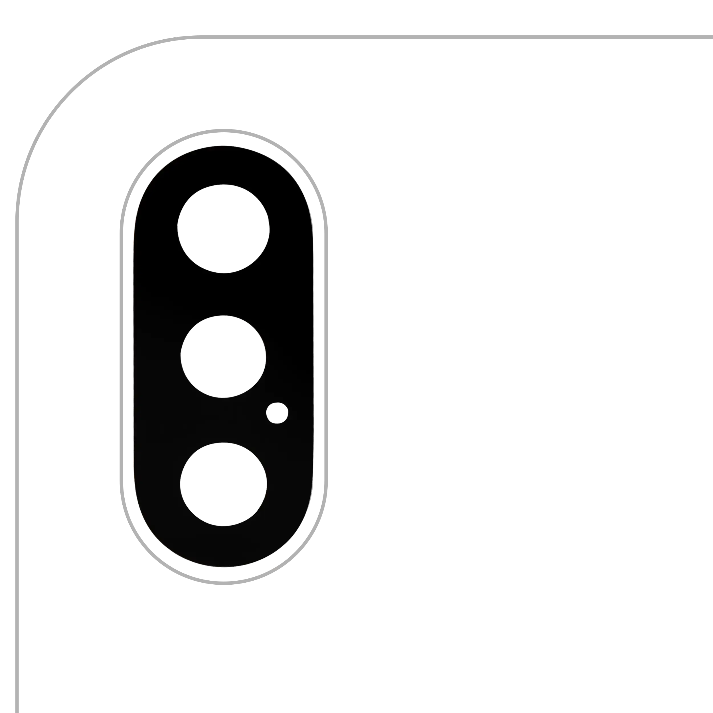 Rückkamera-Glas (nur Glas) mit Klebefolie für iPhone XS / XS Max (Premium) – Bild 2
