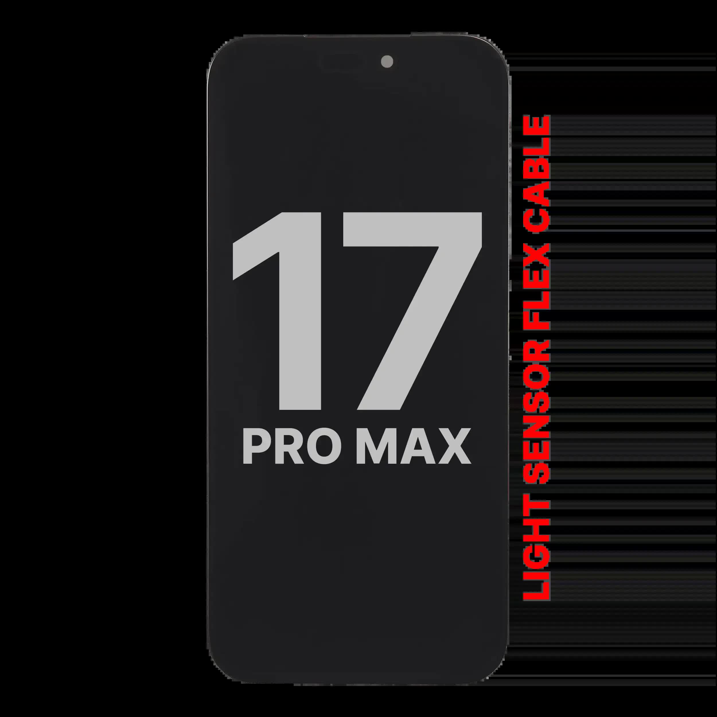 OLED Display für iPhone 17 Pro Max mit Light Sensor Flexkabel (ausgebautes Originalteil: Grade A)