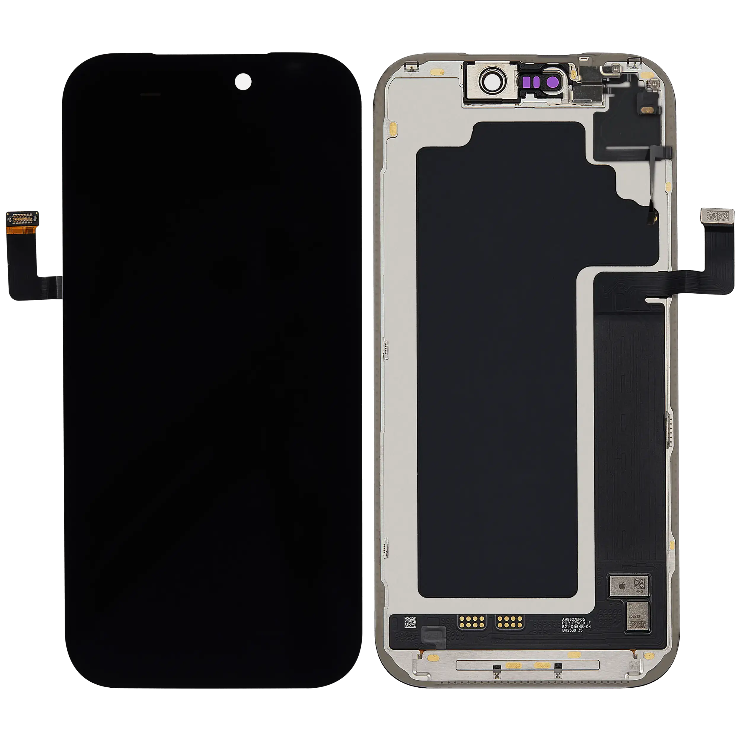 OLED Display für iPhone 17 Pro mit Light Sensor Flexkabel (ausgebautes Originalteil: Grade A) – Bild 2