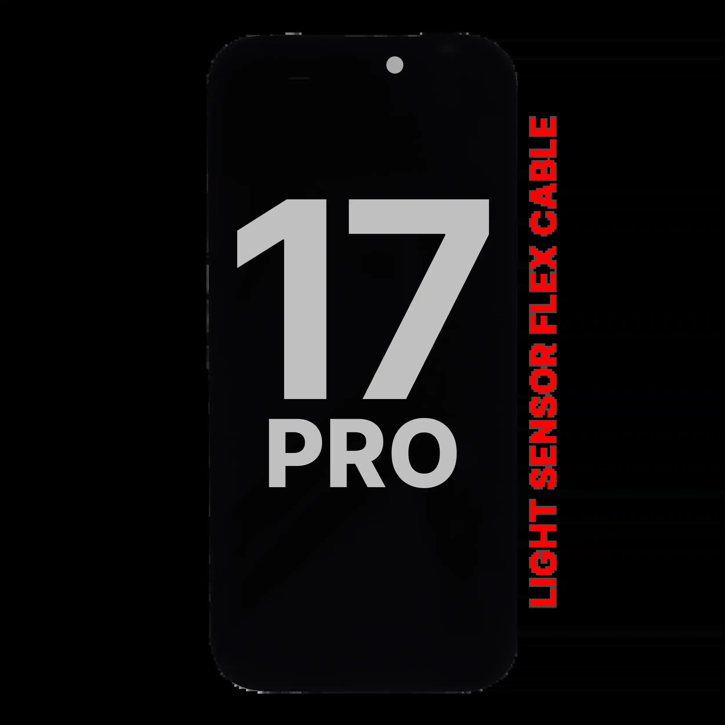 OLED Display für iPhone 17 Pro mit Light Sensor Flexkabel (ausgebautes Originalteil: Grade A)