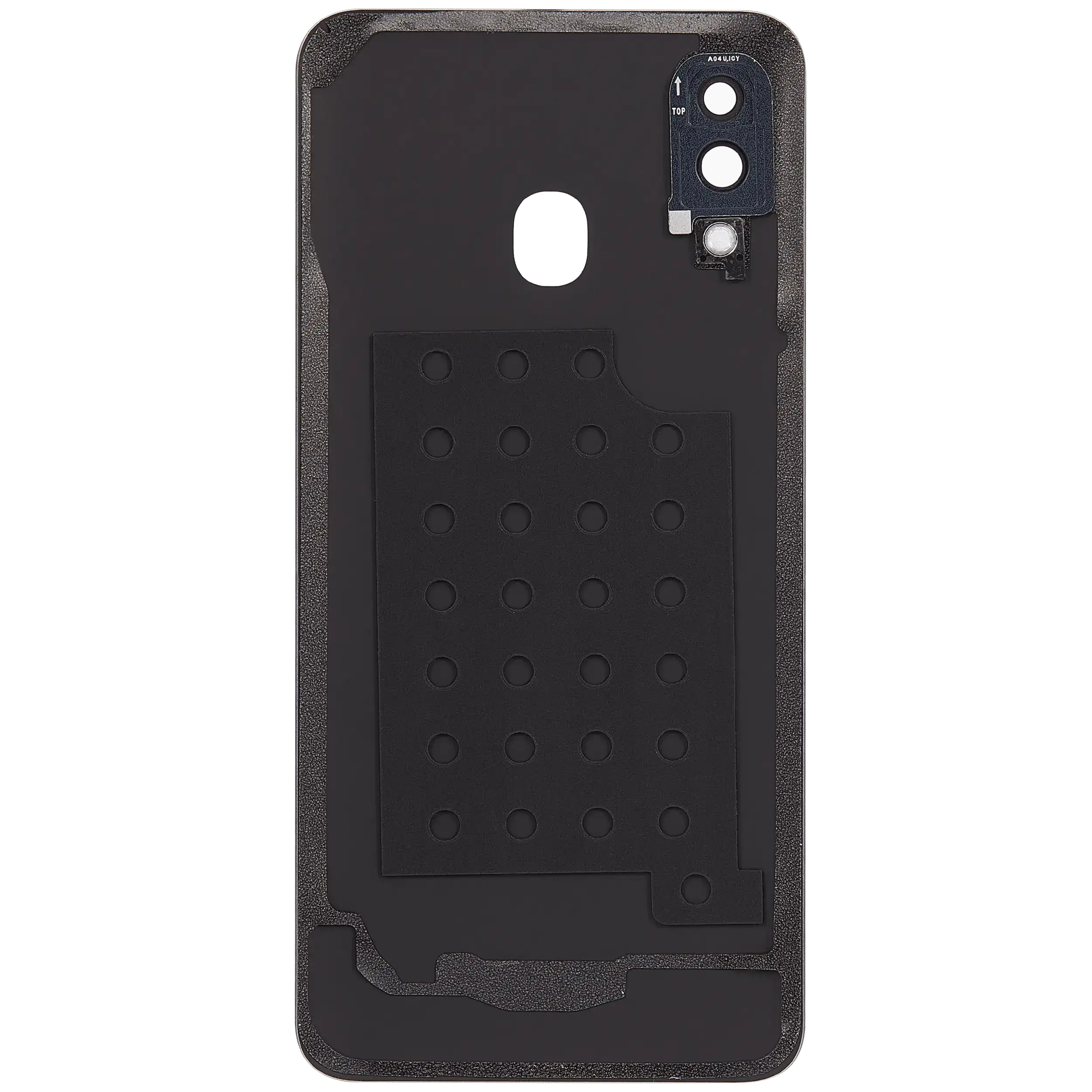 Rückdeckelglas mit Kameraglas für Samsung Galaxy A40 (A405 / 2019) (Aftermarket Plus) (Black (Schwarz)) – Bild 4