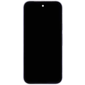 OLED Display mit Rahmen kompatibel (mit Fingerprint Sensor) für Google Pixel 9A (professionell aufgearbeitet) (Iris)