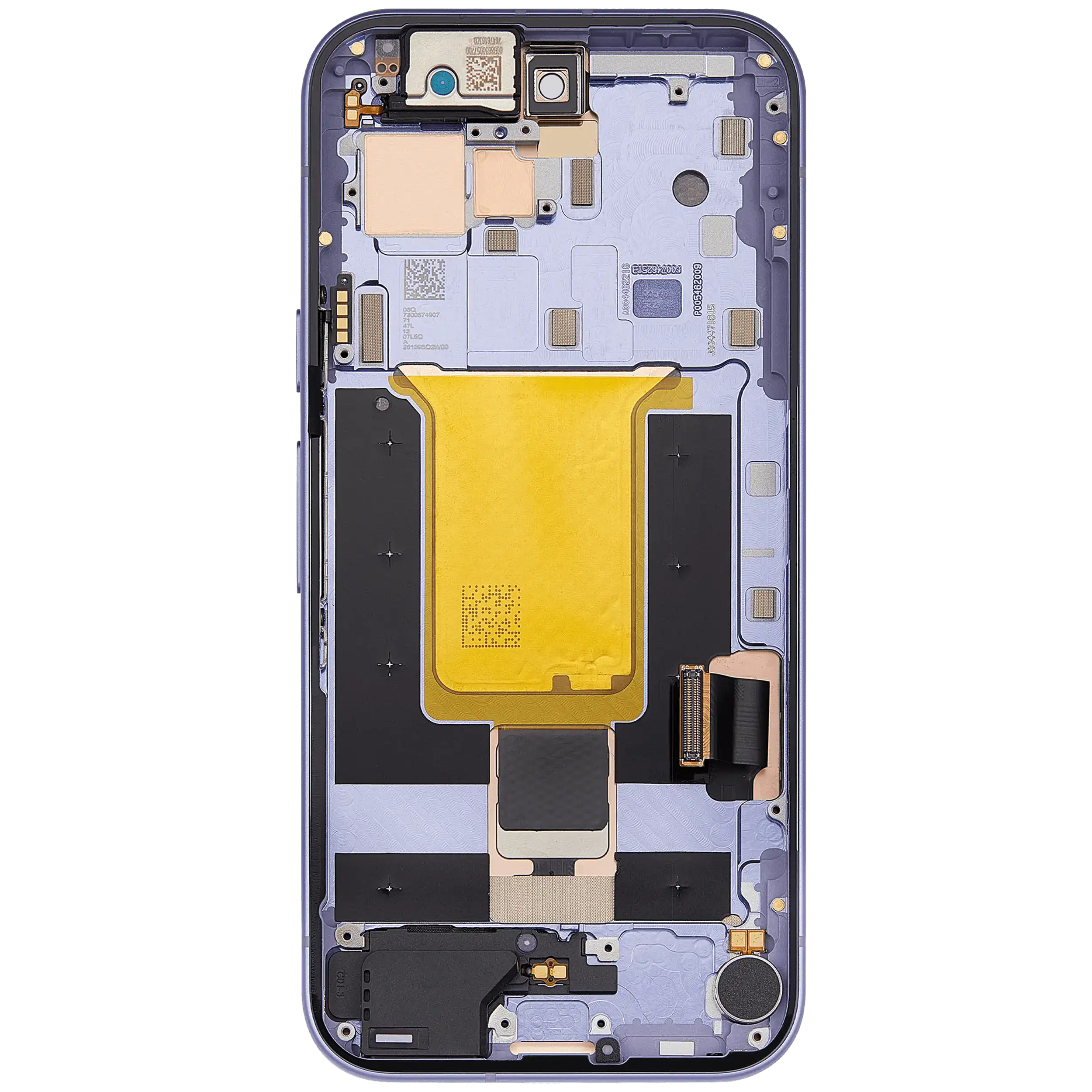 OLED Display mit Rahmen kompatibel (mit Fingerprint Sensor) für Google Pixel 9A (professionell aufgearbeitet) (Iris) – Bild 4