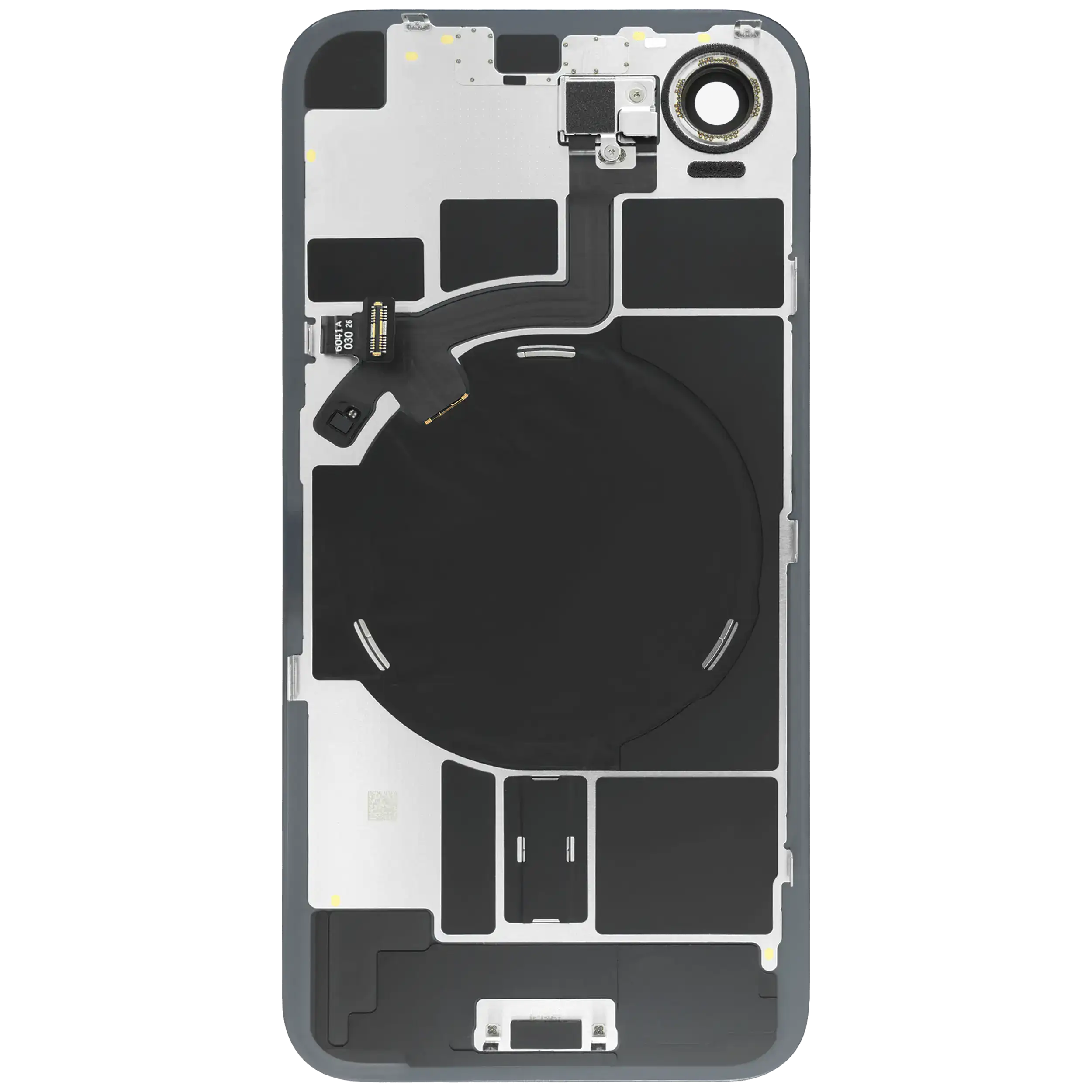 Rückglas mit MagSafe Magnet & NFC & Taschenlampen-Flexkabel für iPhone 17e (Original) (Black (Schwarz)) – Bild 2