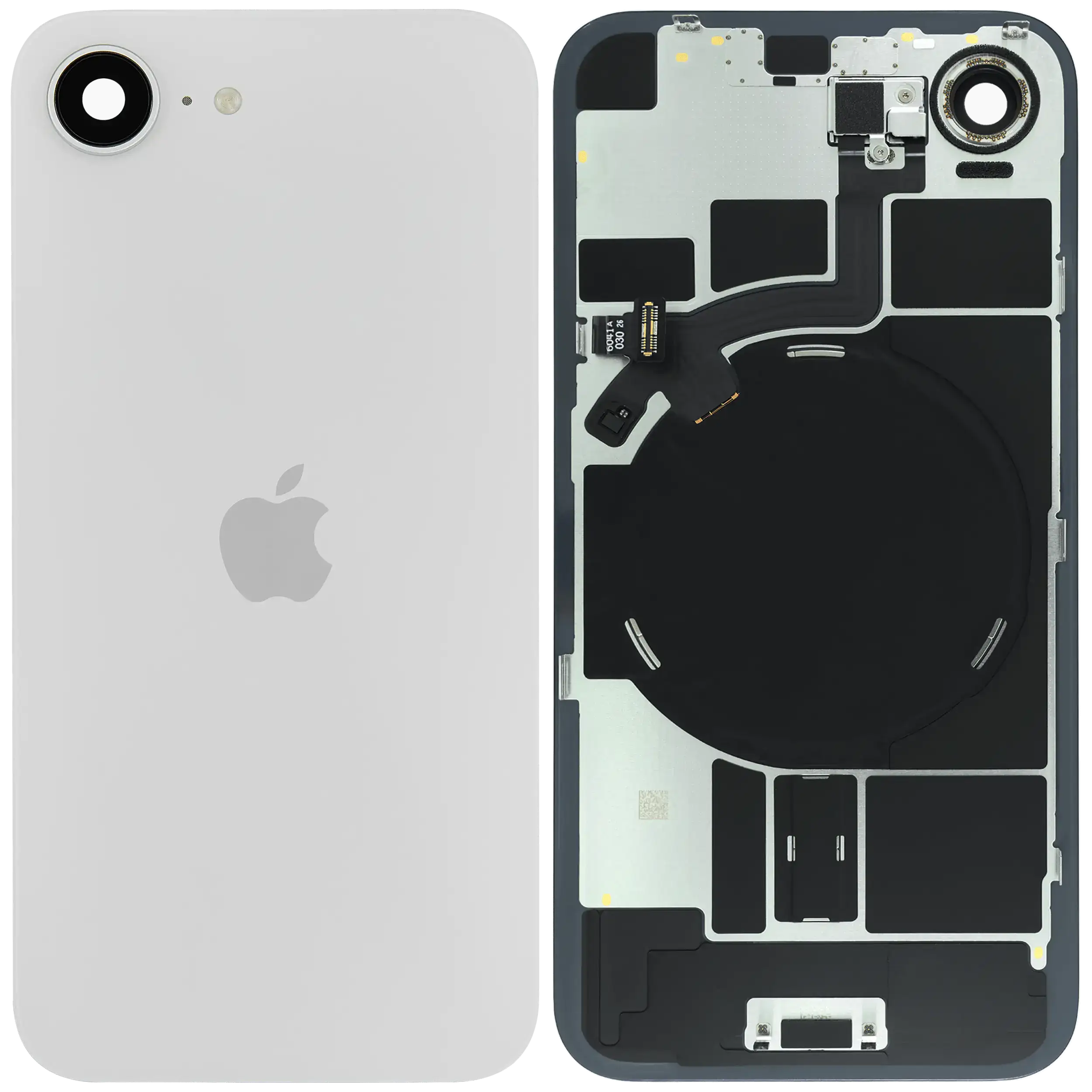 Rückglas mit MagSafe Magnet & NFC & Taschenlampen-Flexkabel für iPhone 17e (Original) (White (Weiß)) – Bild 3