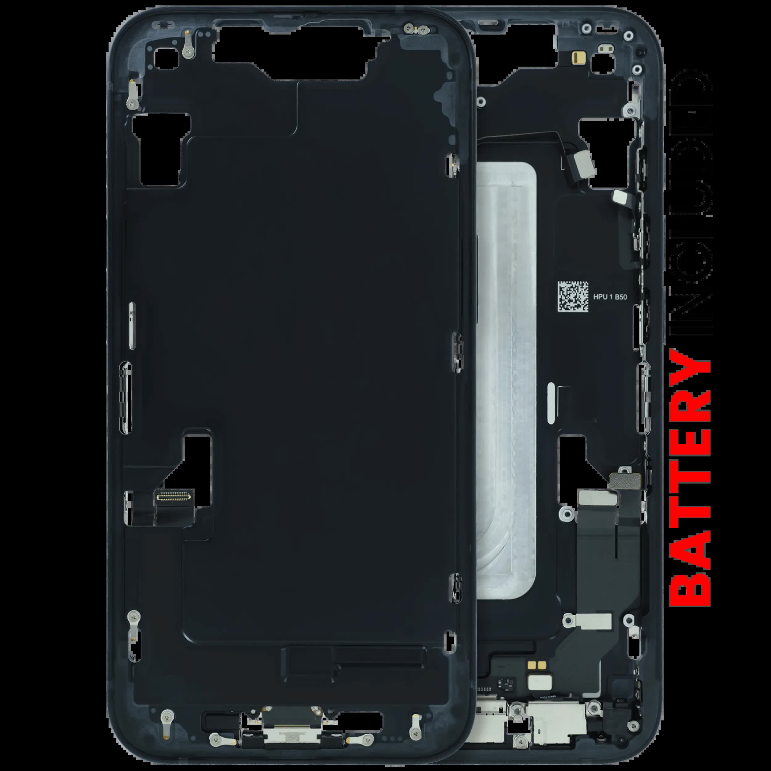 Rückgehäuse mit Akku für iPhone 17e (Original) (Black (Schwarz))