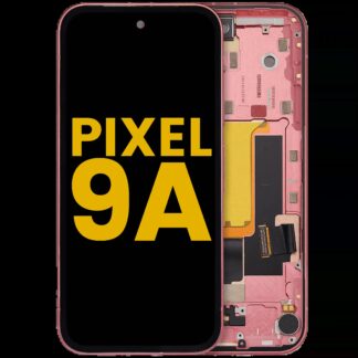 OLED Display mit Rahmen (mit Fingerprint Sensor) für Google Pixel 9A (professionell aufgearbeitet) (Peony)