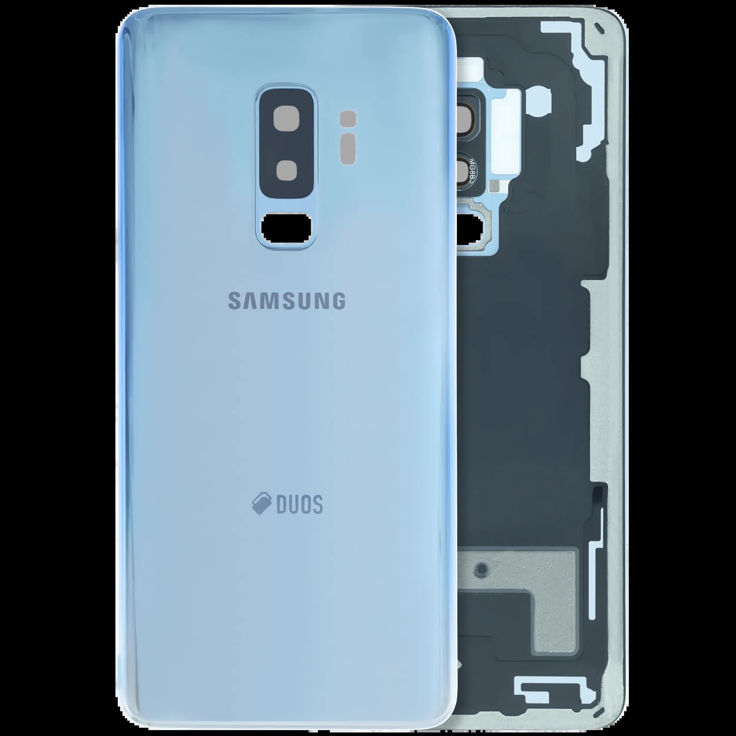 Rückdeckelglas für Samsung Galaxy S9 Plus (Service Pack) (Ice Blue)