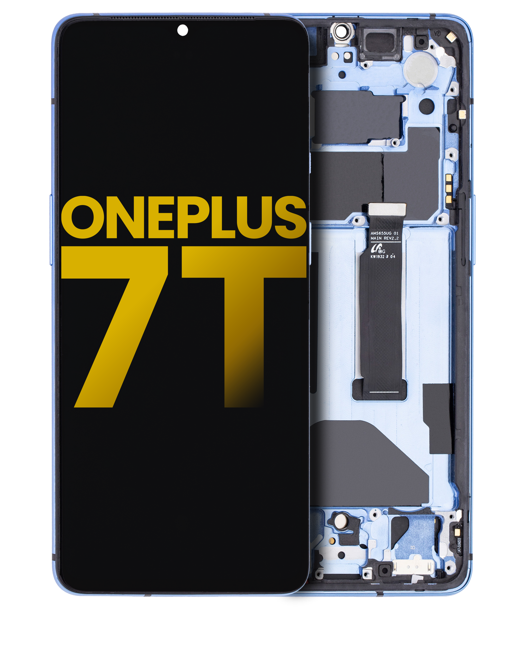 LCD Display mit Rahmen für OnePlus 5T (professionell aufgearbeitet) (Midnight Black (Schwarz)) – Bild 5