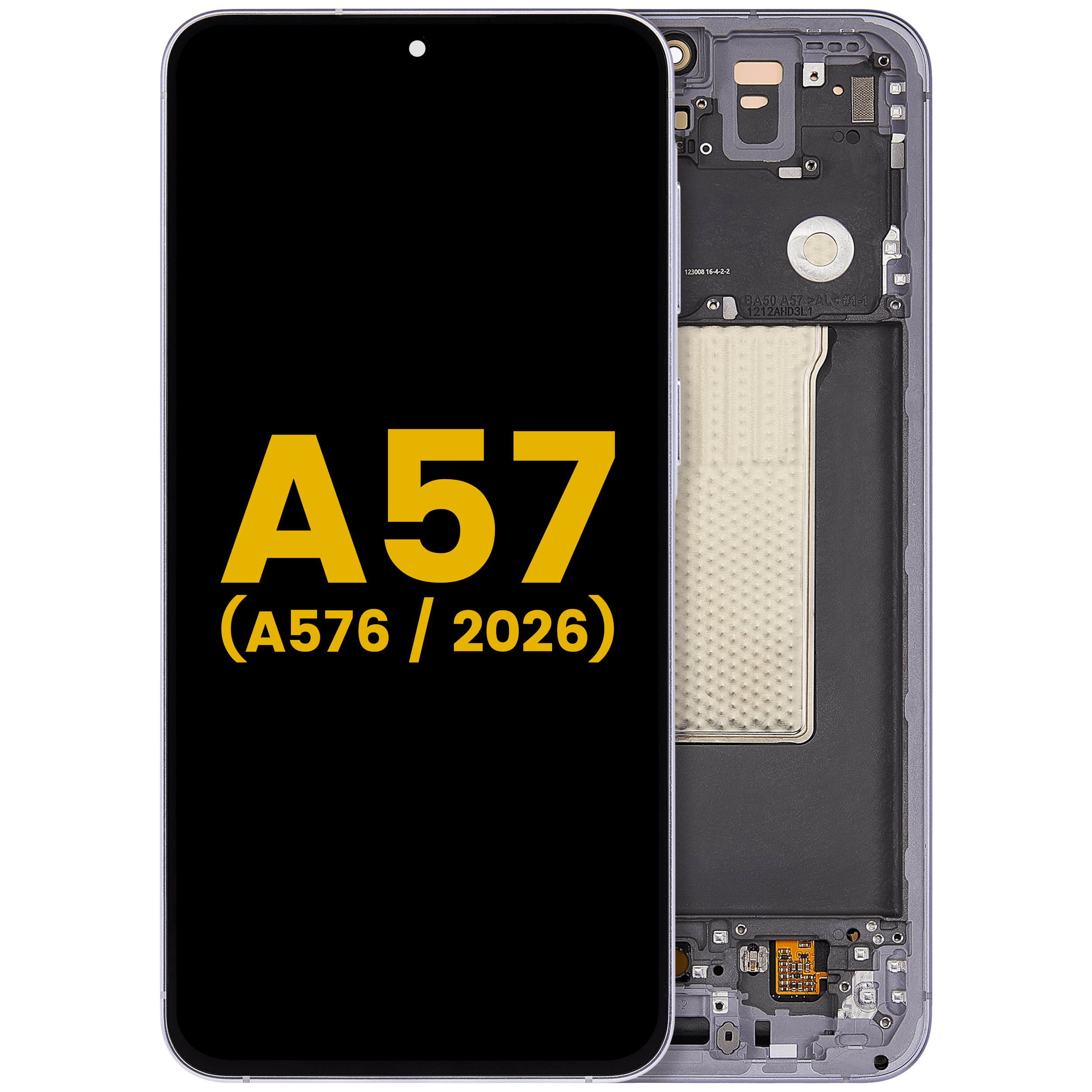 OLED Display mit Rahmen für Samsung Galaxy A57 5G (A576 / 2026) (professionell aufgearbeitet) (Navy) – Bild 3