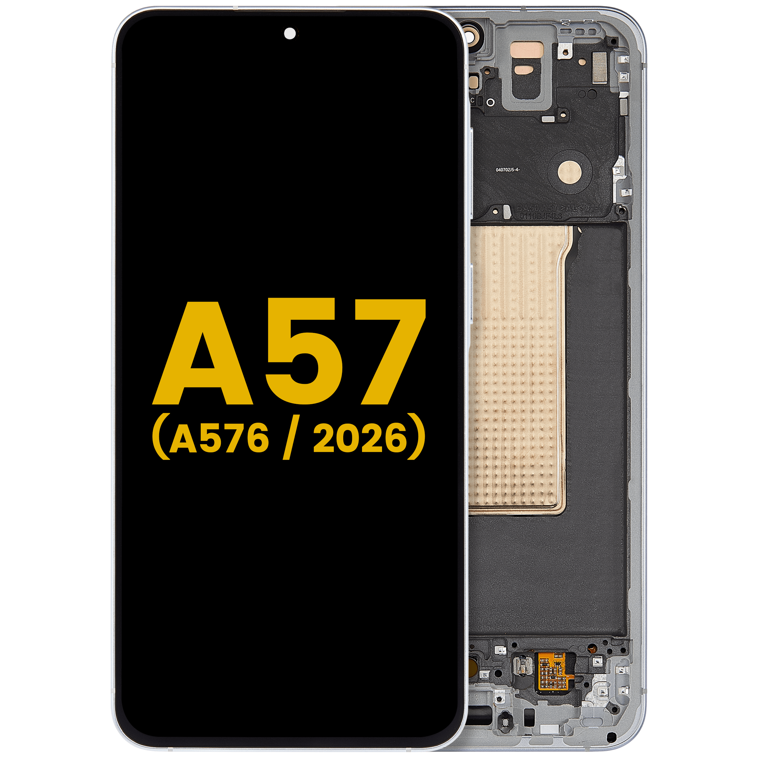 OLED Display mit Rahmen für Samsung Galaxy A57 5G (A576 / 2026) (professionell aufgearbeitet) (Navy) – Bild 4