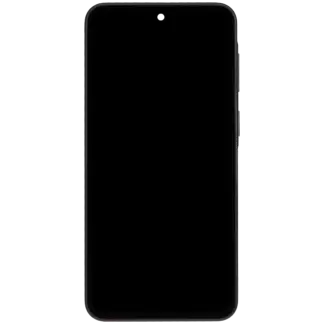 OLED Display mit Rahmen für Samsung Galaxy A37 5G (A376 / 2026) (professionell aufgearbeitet) (Charkoal)