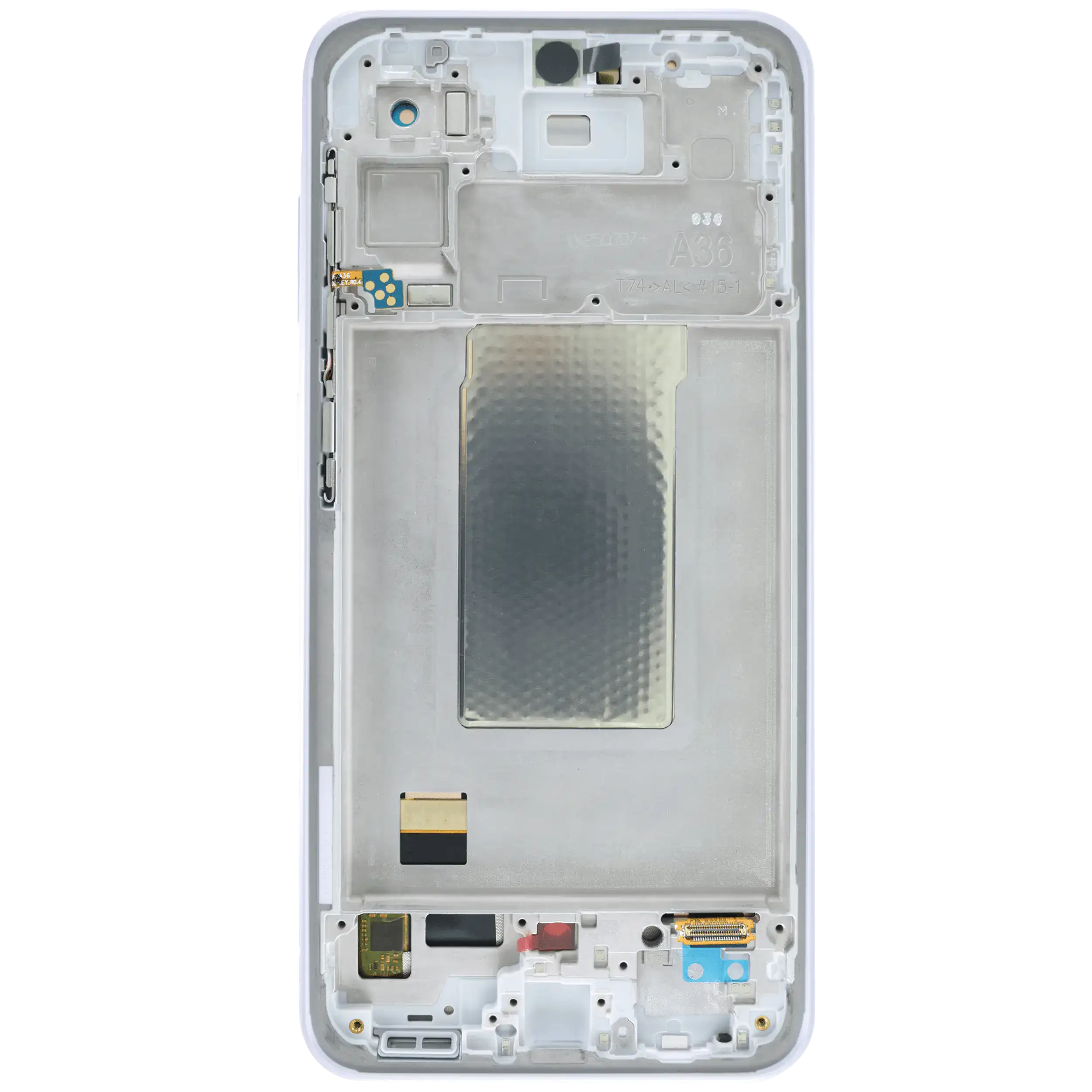OLED Display mit Rahmen für Samsung Galaxy A36 5G (A366 / 2025) (Aftermarket Plus) (Lavender) – Bild 4