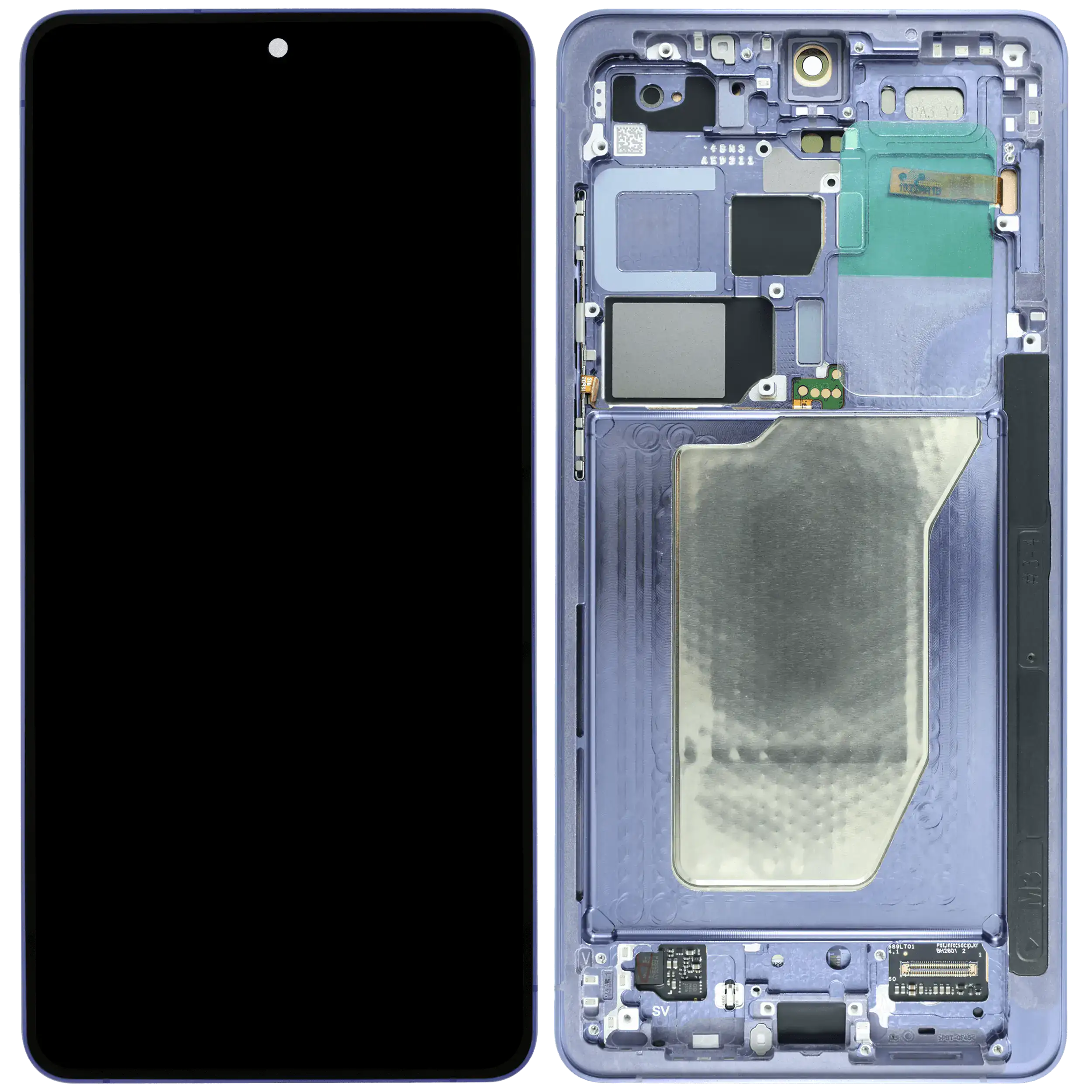 OLED Display mit Rahmen für Samsung Galaxy S26 Ultra 5G (US & International) (professionell aufgearbeitet) (Cobalt Violet) – Bild 2