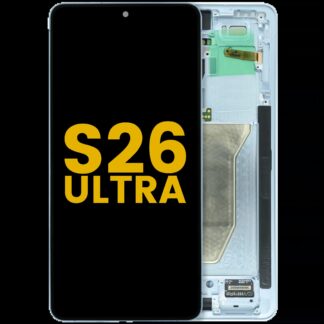 OLED Display mit Rahmen für Samsung Galaxy S26 Ultra 5G (US & International) (professionell aufgearbeitet) (Sky Blue)