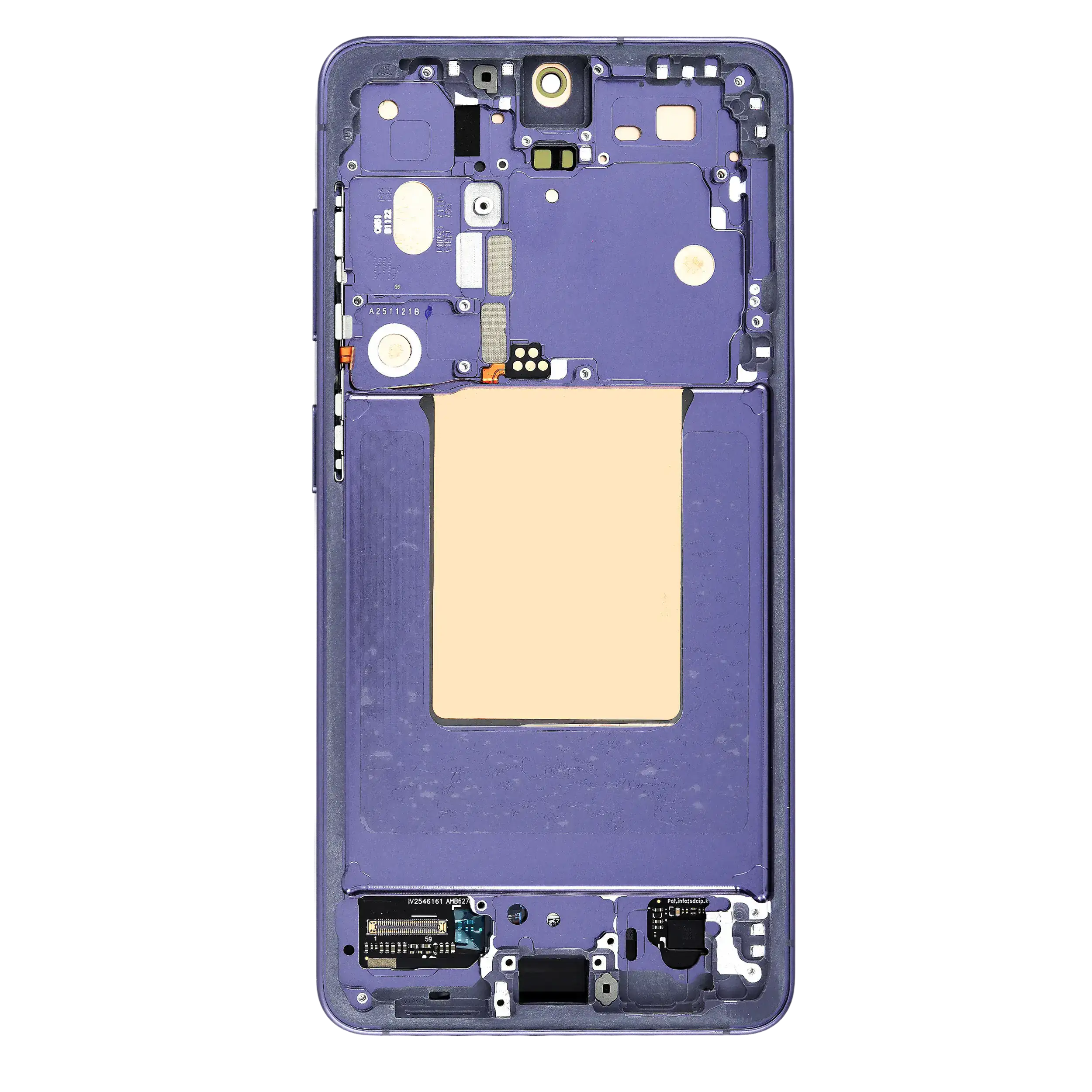 OLED Display mit Rahmen für Samsung Galaxy S26 5G (US & International) (professionell aufgearbeitet) (Cobalt Violet) – Bild 2