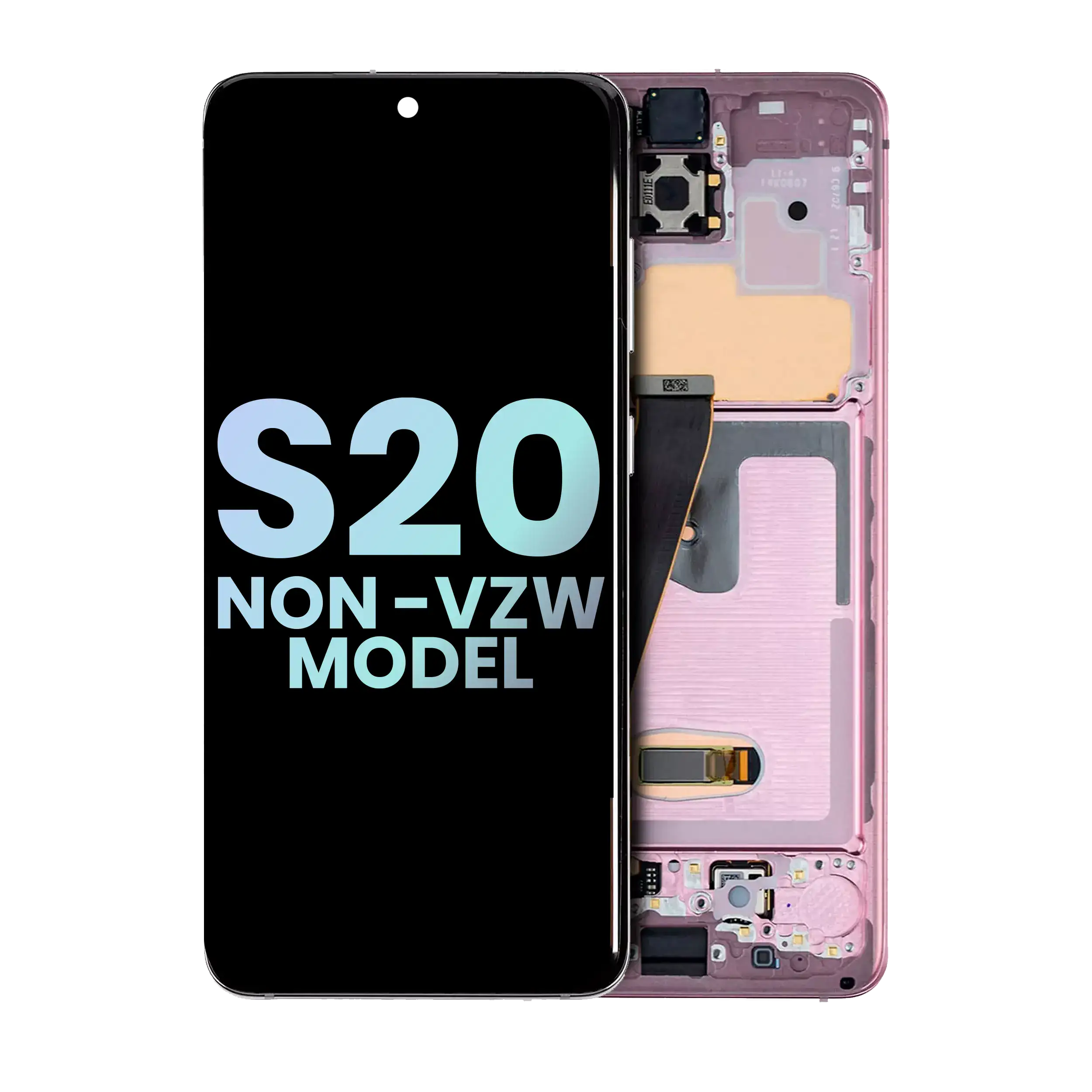 OLED Display mit Rahmen für Samsung Galaxy S26 5G (US & International) (professionell aufgearbeitet) (Cobalt Violet) – Bild 3