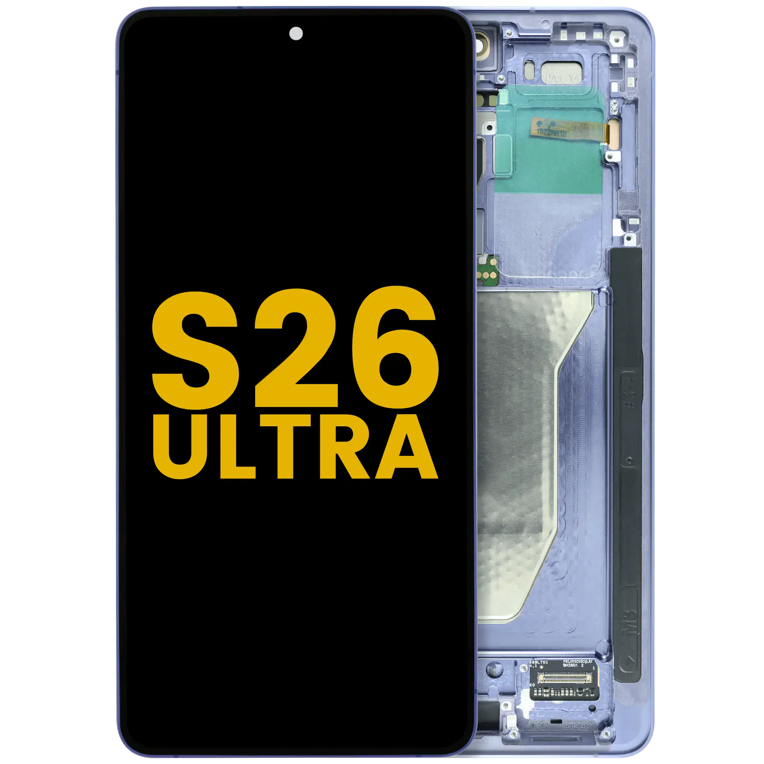 OLED Display mit Rahmen für Samsung Galaxy S26 5G (US & International) (professionell aufgearbeitet) (Cobalt Violet) – Bild 6