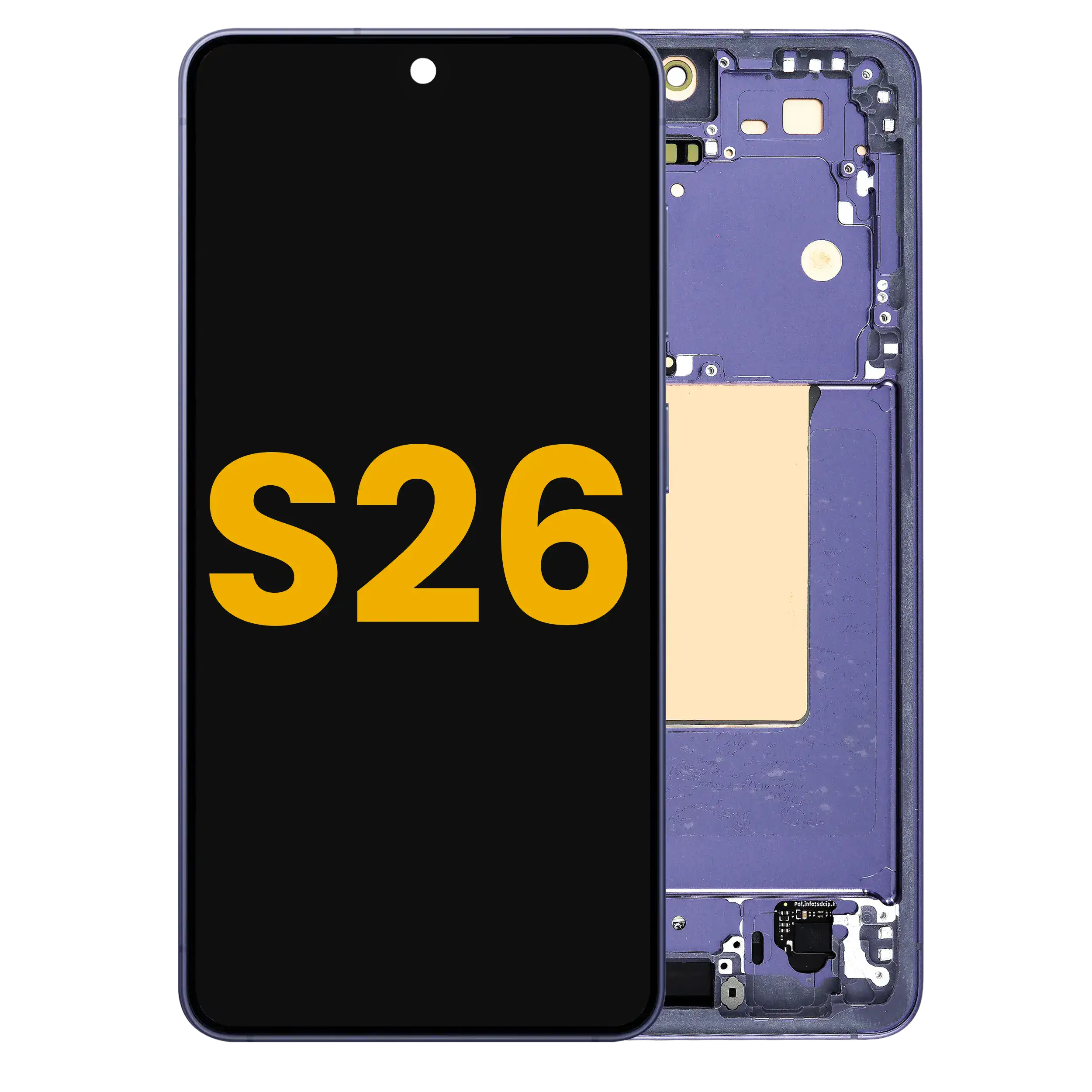 OLED Display mit Rahmen für Samsung Galaxy S26 5G (US & International) (professionell aufgearbeitet) (Black (Schwarz)) – Bild 6